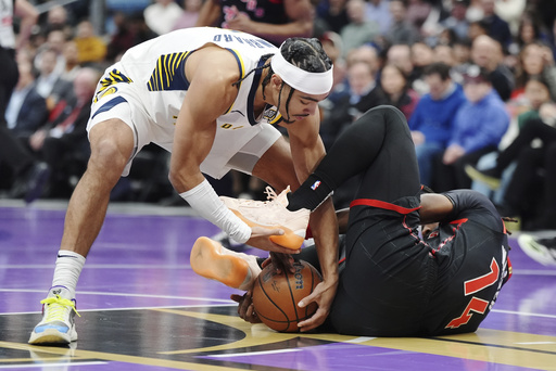 Scottie Barnes achieves personal best with 35 points in Raptors’ 122-111 victory, deepening Pacers’ road losing streak to 7 games.