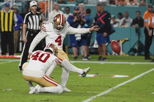 49ers head coach Kyle Shanahan shows support for underperforming kicker Jake Moody.