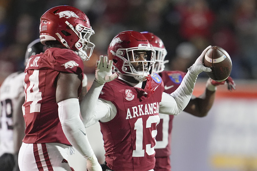 Taylen Green guides Arkansas to a 39-26 win against Texas Tech in the Liberty Bowl