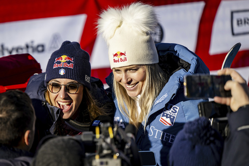 At 40, Lindsey Vonn adopts a cautious strategy and finishes 14th in her World Cup skiing comeback.