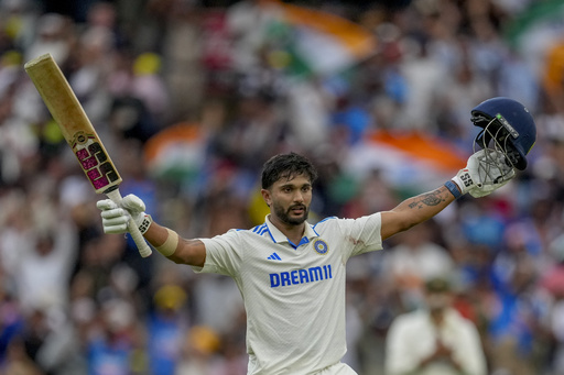 He becomes a ready-made champion for India, scoring his maiden century against Australia in just his 4th Test match.