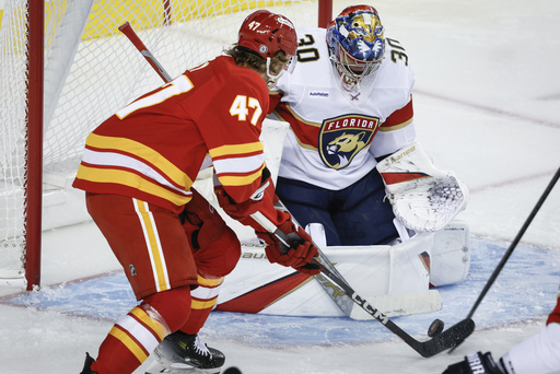 Dustin Wolf stops 32 shots as Flames secure 3-0 victory, delivering Panthers their second consecutive shutout.