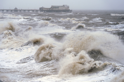 Inclement weather and flooding risks dampen New Year’s celebrations across the UK.