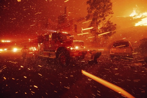 California faces hurricane-strength winds amid ongoing severe weather conditions.