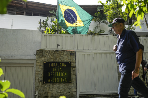 Venezuelan opposition figure exits Argentine embassy after nine months of refuge.