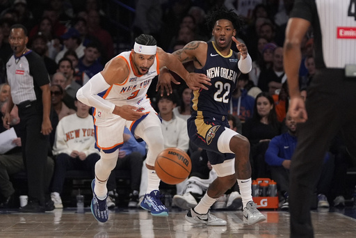 Mikal Bridges tallies 31 points as Knicks secure 118-85 victory over shorthanded Pelicans.