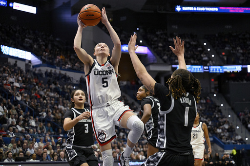 UConn, ranked fourth, faces a tough week with upcoming matches against Iowa State and seventh-ranked USC