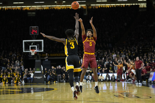 Jones and Jefferson lead No. 3 Iowa State to comeback victory over Iowa, 89-80