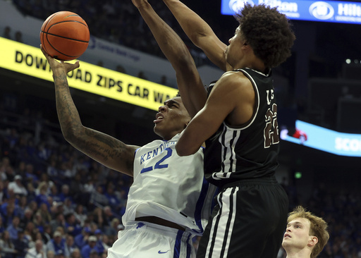 Andrew Carr nets 14 points, Otega Oweh contributes 13 as No. 10 Kentucky defeats Brown 88-54