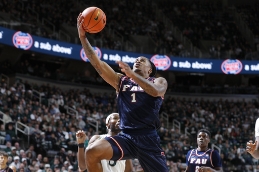 Coen Carr scores 17 points and grabs 8 rebounds, guiding No. 20 Michigan State to an 86-69 victory over Florida Atlantic.