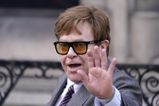 Elton John reveals he has experienced vision loss and finds it difficult to see his latest stage musical.