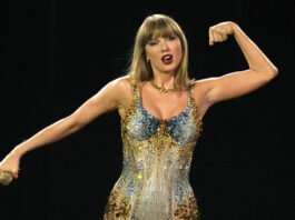 Taylor Swift performs during the opening show of the Toronto dates of The Eras Tour on Thursday, November 14, 2024. (Chris Young/The Canadian Press via AP)