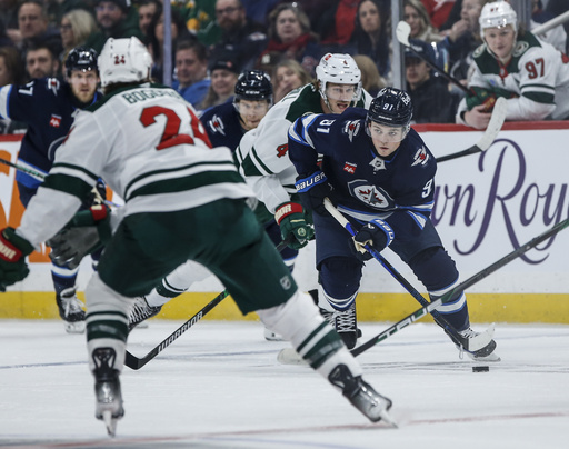 Connor Hellebuyck achieves shutout in Jets’ dominant 5-0 victory over Wild