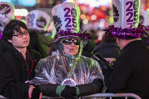 New Year's Eve New York-in heavy rain