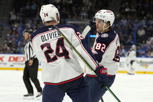 Nick Paul records a goal and two assists in Lightning’s 5-3 victory over Blue Jackets