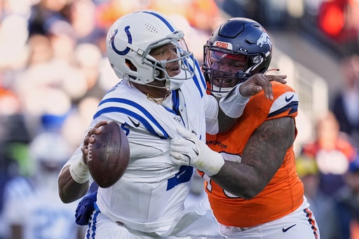 Broncos surge ahead with 5 turnovers to defeat Colts 31-13 and edge closer to playoff position