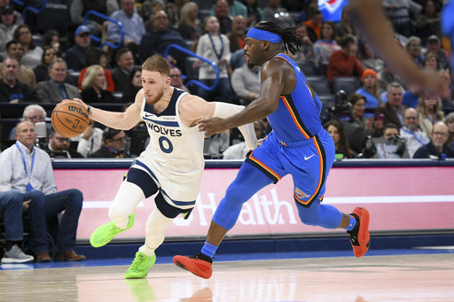 Gilgeous-Alexander nets 40 points to propel Thunder over Timberwolves 113-105