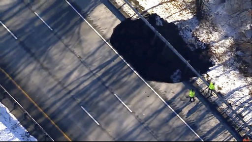 Lane closures implemented on Interstate 80 in New Jersey due to sinkhole