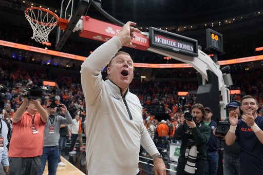 Kasparas Jakucionis nets 21 points, leads Illinois to an exciting 80-77 victory against Missouri