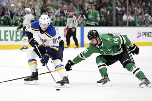 Matt Duchene nets overtime goal, leading Stars to 2-1 victory against Blues