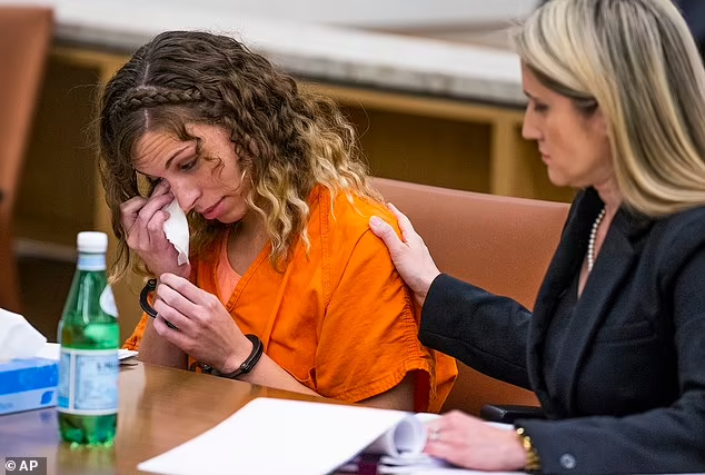 After she was arrested, Brittany told police that she was nervous she would not survive behind bars, stating: 'I'm little. They're gonna tear me apart.' (Pictured: Brittany in court in July 2019)

