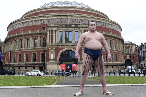 Sumo wrestlers showcase 1,500 years of heritage in London amid the sport’s global recognition.