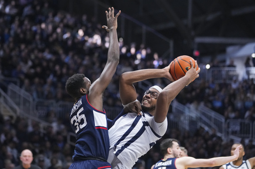 Karaban guides No. 11 UConn to a 78-74 victory over Butler