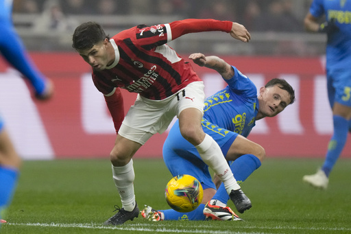 AC Milan reports that US midfielder Christian Pulisic has suffered a torn calf muscle in his right leg.