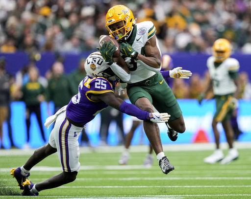 Nussmeier records 304 yards and 3 touchdown passes leading LSU to a 44-31 victory over Baylor in the Texas Bowl.