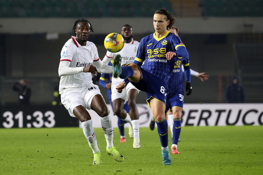 AC Milan secures narrow win against struggling Verona to regain form