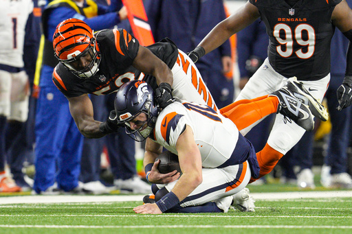 Burrow connects with Higgins on a 3-yard touchdown in overtime, leading the Bengals past the Broncos 30-24.