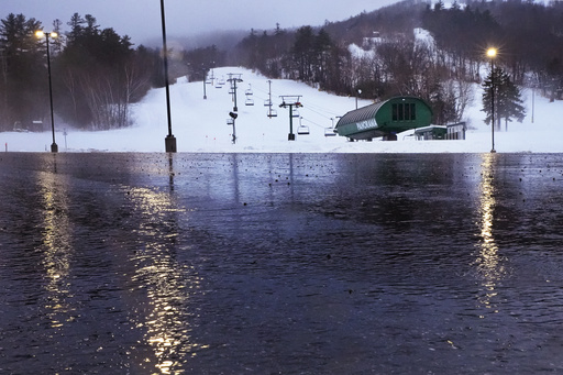 East Coast experiences extreme weather shifts as bomb cyclone forms from atmospheric river.