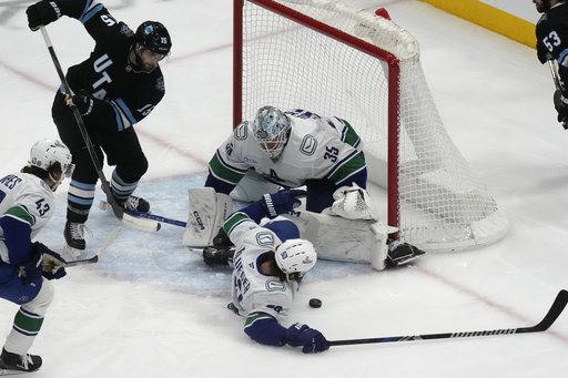 Mikhail Sergachev nets overtime goal, leading Utah to a 3-2 victory over the Canucks