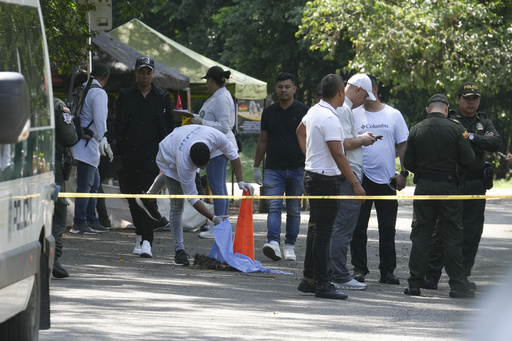 Explosive-laden motorcycle explodes in Colombia, resulting in one death and 14 injuries.