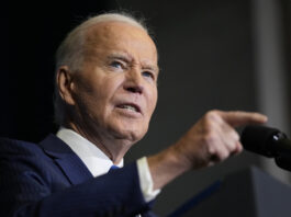 FILE - President Joe Biden speaks at the 2024 White House Tribal Nations Summit at the Department of the Interior in Washington, on Dec. 9, 2024. (AP Photo/Susan Walsh, File)