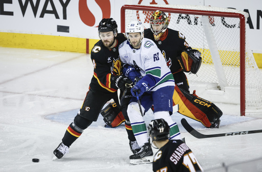 Nazem Kadri nets decisive goal in the final period, leading Flames to a 3-1 victory over the Canucks.