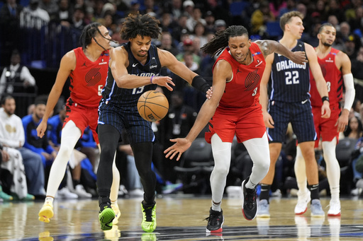 Blazers secure third consecutive victory, overpower Magic 100-79, hindering Franz Wagner’s comeback in Orlando