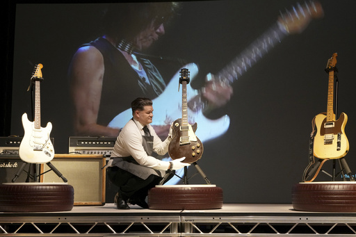 Jeff Beck’s iconic guitars set for exhibition in London ahead of auction sale