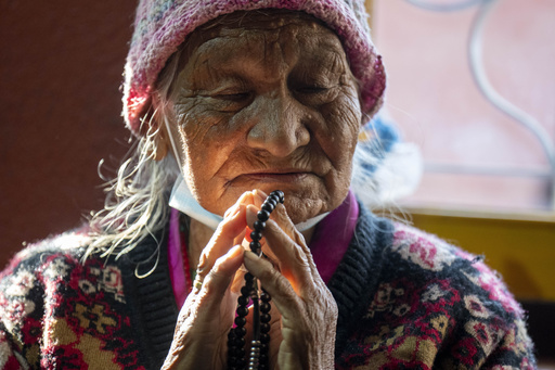 Shelters provided for quake victims in frigid, high-altitude Tibet, where 126 lives were lost.