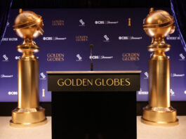 BEVERLY HILLS, CALIFORNIA - DECEMBER 09: A view of the stage at the 82nd Annual Golden Globes Nominations announcement and Media Preview event at The Beverly Hilton on December 09, 2024 in Beverly Hills, California. (Photo by Emma McIntyre/WireImage)