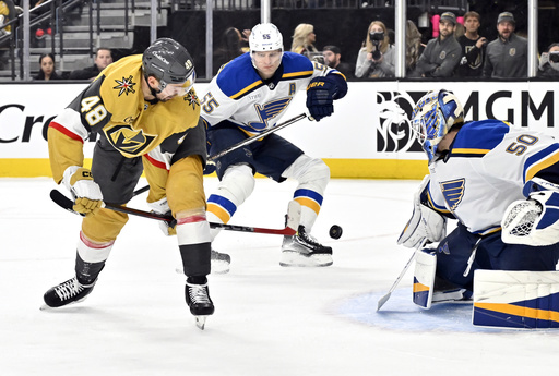 Blues secure 5-4 victory over Golden Knights despite conceding 2 late goals