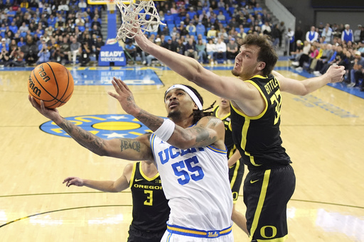 UCLA secures its fifth consecutive win, defeating No. 16 Oregon 78-52, marking their fourth victory against a ranked team.