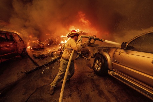 Uncontrolled wildfires rage through Los Angeles region, claiming 5 lives as thousands evacuate their residences.