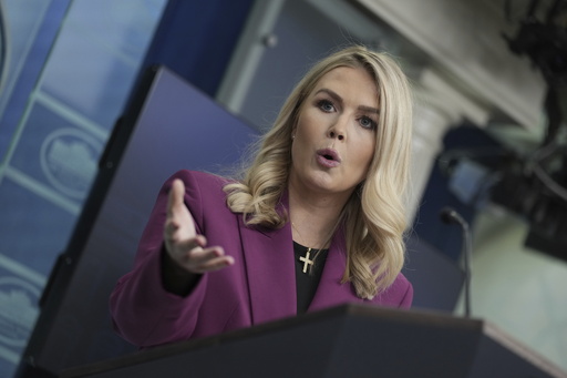 Karoline Leavitt, the youngest individual to serve as White House press secretary, officially begins her role in the briefing room.