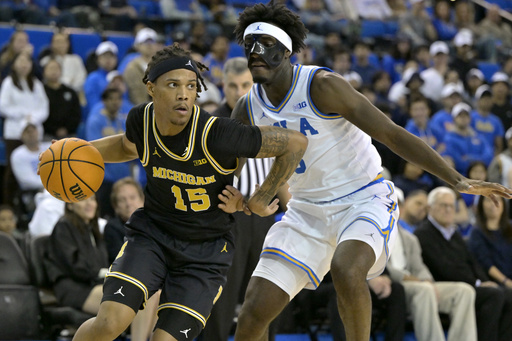 Ranked 24th Michigan keeps UCLA at bay in the second half to secure a 94-75 victory against the 22nd-ranked Bruins.