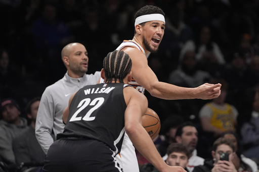 Suns triumph 108-84 against the undermanned Nets with stellar performances from Booker and Durant