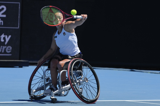 Sam Schroder of the Netherlands claims fourth consecutive quad wheelchair championship at the Australian Open.