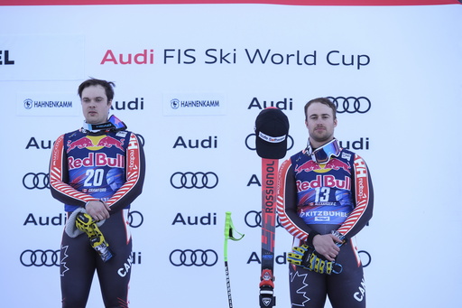 Crawford secures victory while Alexander finishes 3rd in World Cup downhill as Canadian squad shines in Kitzbuehel.