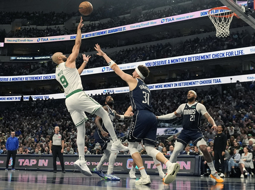 Tatum and White lead Celtics to a 122-107 victory over Mavericks in their first clash since the NBA Finals