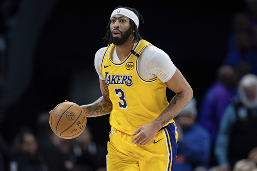 Anthony Davis of the Lakers is dealing with an abdominal strain and will be reassessed in approximately one week.